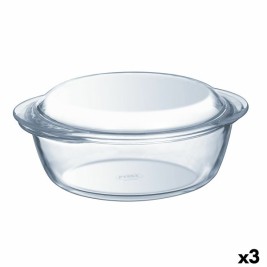 Касерола с Капак Pyrex Essentials Прозрачен 1,4 L (3 броя)