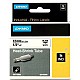 Ламинирана лента за етикетиране Rhino Dymo ID1-12 Бял Черен 12 x 1,5 mm (5 броя)
