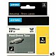 Ламинирана лента за етикетиране Rhino Dymo ID1-12 Бял Черен 12 x 1,5 mm (5 броя)