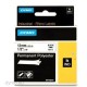 Ламинирана лента за етикетиране Rhino Dymo ID1-12 12 x 5,5 mm Черен Бял Самозалепващи (5 броя)