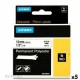 Ламинирана лента за етикетиране Rhino Dymo ID1-12 12 x 5,5 mm Черен Бял Самозалепващи (5 броя)