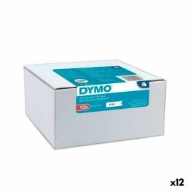 Ламинирана лента за етикетиране Dymo Бял Черен Самозалепващи 10 Части (12 броя)