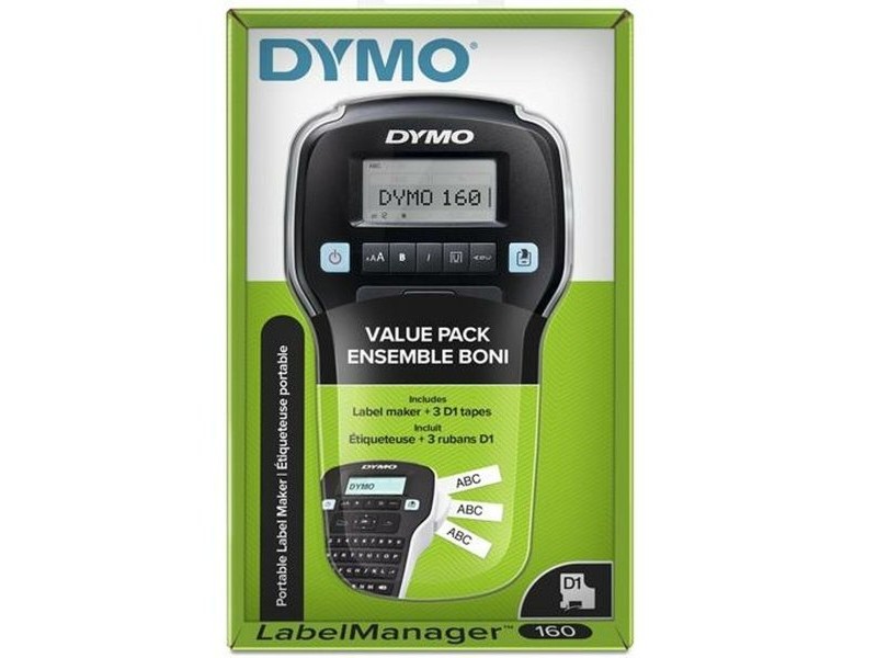 Електрически уред за етикети Dymo LM160 Черен 1,2 mm 6 броя