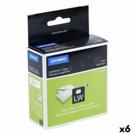 Етикети за принтер Dymo 500 Части 25 x 54 mm Бял Черен (6 броя)