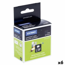 Етикети за принтер Dymo Бял Черен 1000 Части 13 x 25 mm (6 броя)