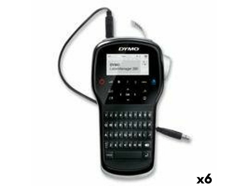 Електрически уред за етикети Dymo Labelmanager LM280 1,2 mm QWERTY Черен (6 броя)