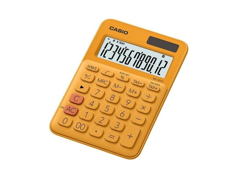 Калкулатор Casio MS-20UC 2,3 x 10,5 x 14,95 cm Оранжев (10 броя)