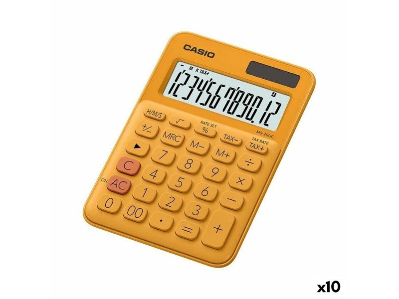 Калкулатор Casio MS-20UC 2,3 x 10,5 x 14,95 cm Оранжев (10 броя)