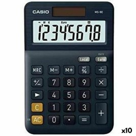 Калкулатор Casio MS-8E Черен (10 броя)