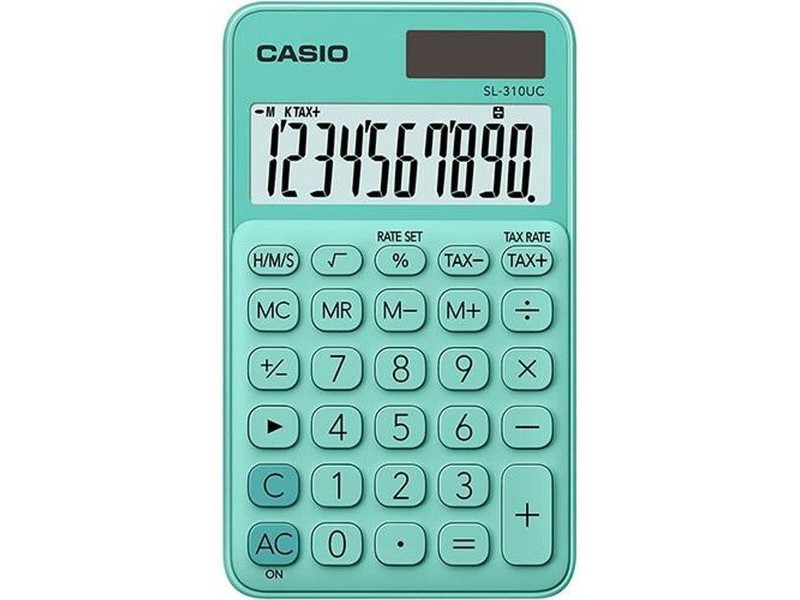 Калкулатор Casio SL-310UC Зелен (10 броя)