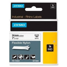 Ламинирана лента за етикетиране Dymo Rhino Черен Бял (5 броя)