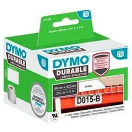Етикети за принтер Dymo Durable Бял 102 x 59 mm Черен (6 броя)