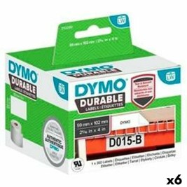 Етикети за принтер Dymo Durable Бял 102 x 59 mm Черен (6 броя)