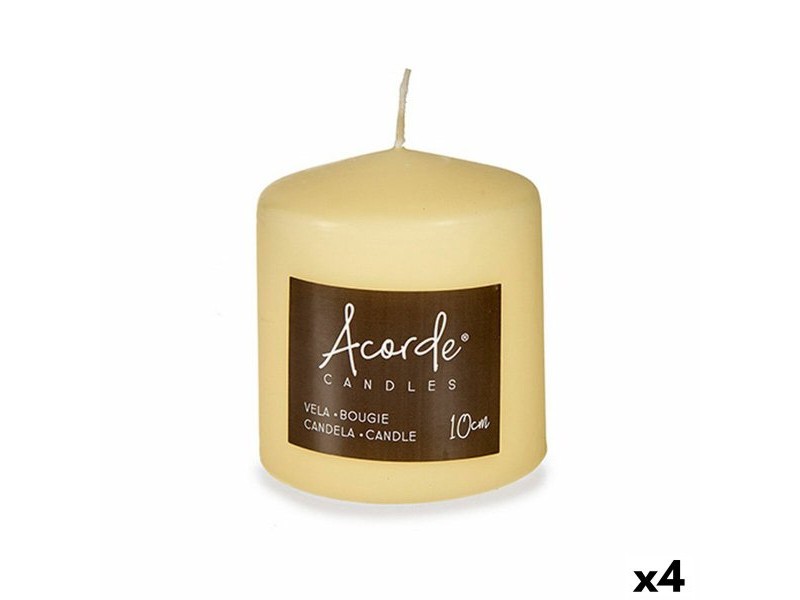 Свещ Acorde Сметана 9 x 10 x 9 cm 8,7 x 10 x 8,7 cm (4 броя)