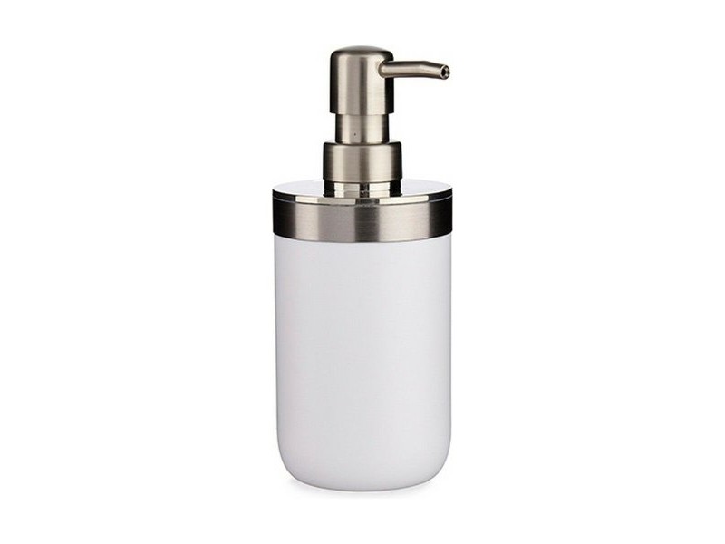 Дозатор за Сапун Berilo Бял Сребрист Пластмаса 350 ml 8 x 17 x 9 cm 9 x 17 x 8 cm (6 броя)