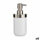 Дозатор за Сапун Berilo Бял Сребрист Пластмаса 350 ml 8 x 17 x 9 cm 9 x 17 x 8 cm (6 броя)