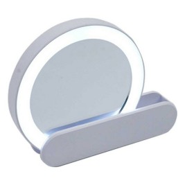 Огледало Berilo Бял ABS 9 x 2 x 10 cm LED Светлина (12 броя)