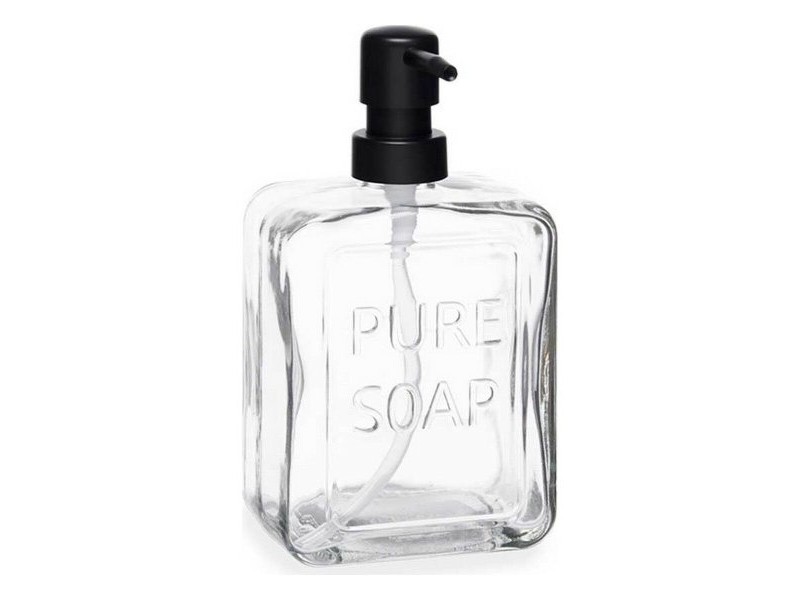 Дозатор за Сапун Berilo Pure Soap Прозрачен Кристал Пластмаса 570 ml 10 x 18 x 6 cm (6 броя)