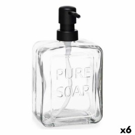 Дозатор за Сапун Berilo Pure Soap Прозрачен Кристал Пластмаса 570 ml 10 x 18 x 6 cm (6 броя)