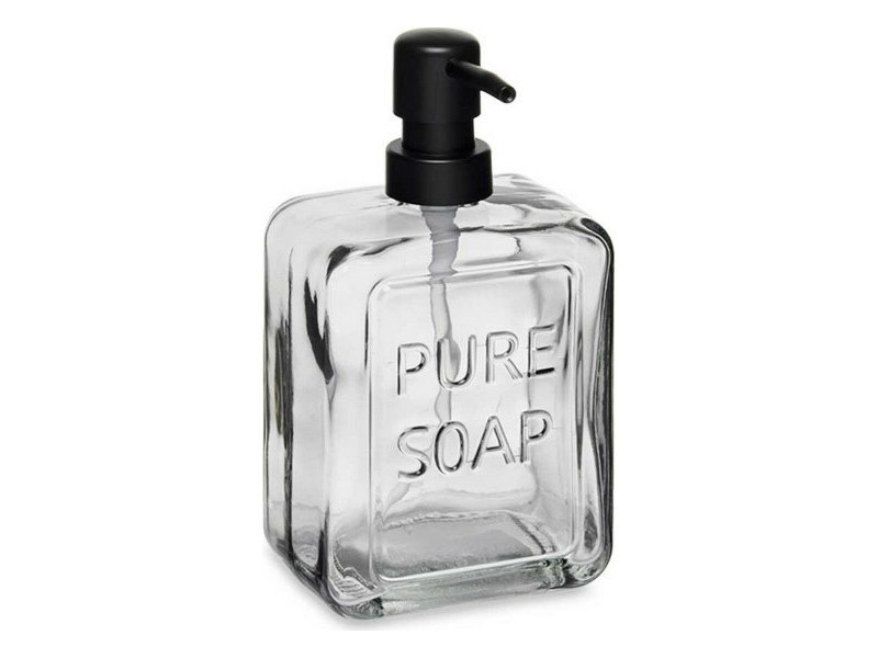 Дозатор за Сапун Berilo Pure Soap Черен Кристал Пластмаса 570 ml 10 x 18 x 6 cm (6 броя) Дозатор за Сапун Berilo Pure Soap Черен Кристал Пластмаса 570 ml 10 x 18 x 6 cm (6 броя)
