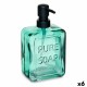 Дозатор за Сапун Berilo Pure Soap Зелен Кристал 570 ml 10 x 18 x 6 cm (6 броя)