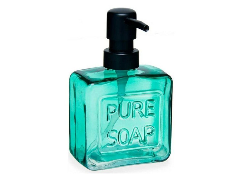 Дозатор за Сапун Berilo Pure Soap Зелен Кристал Пластмаса 250 ml 9 x 15 x 5 cm (12 броя)