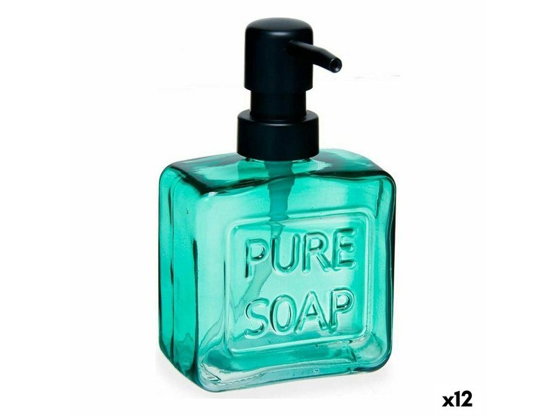 Дозатор за Сапун Berilo Pure Soap Зелен Кристал Пластмаса 250 ml 9 x 15 x 5 cm (12 броя)