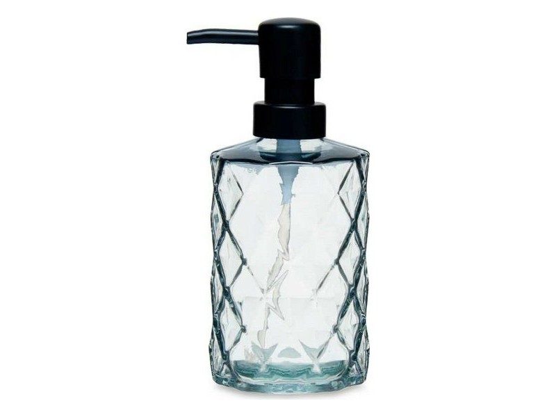 Дозатор за Сапун Berilo Черен Кристал Пластмаса Диамант 360 ml 410 ml 9 x 18 x 7 cm (12 броя)