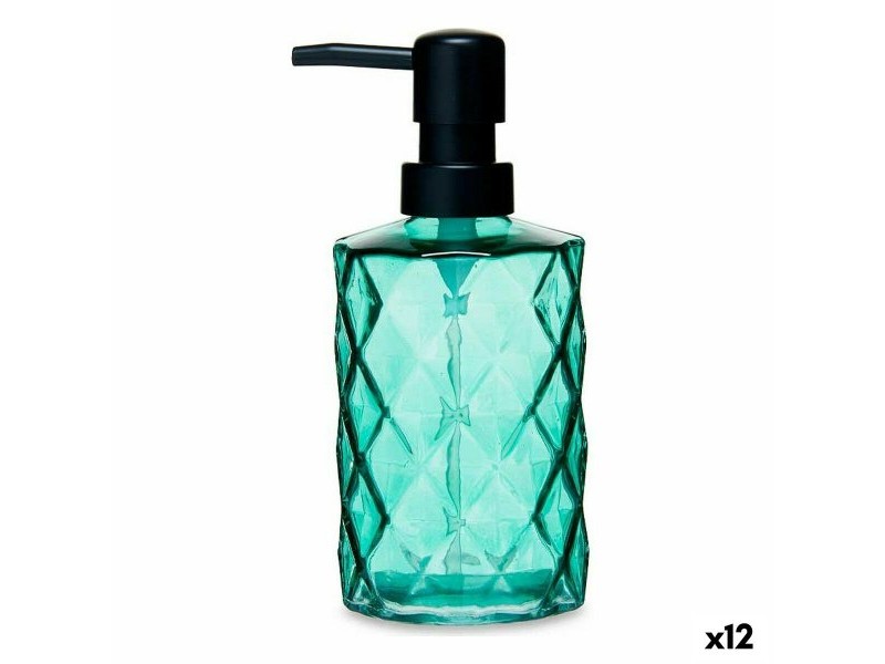 Дозатор за Сапун Berilo Зелен Кристал Пластмаса Диамант 360 ml 410 ml 9 x 18 x 7 cm (12 броя)