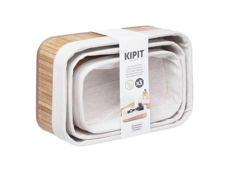 Комплект Кутии за Подреждане една върху друга Kipit 31 x 12 x 21 cm 4 броя
