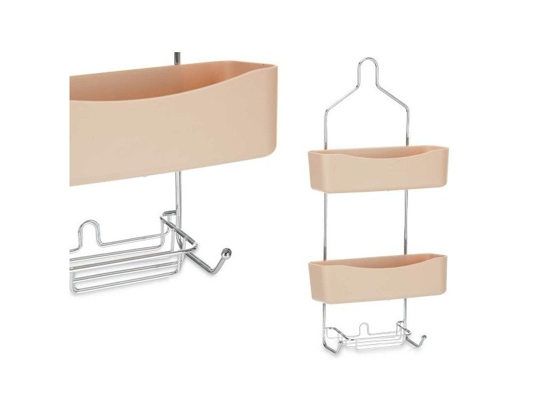 Стелажи за Баня Berilo Бежов Метал Пластмаса 28 x 60 x 14 cm (6 броя)