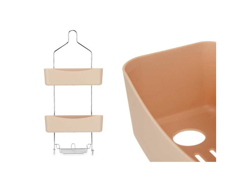 Стелажи за Баня Berilo Бежов Метал Пластмаса 28 x 60 x 14 cm (6 броя)