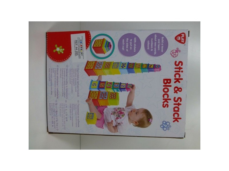 Блокчета за Подреждане PlayGo 4 броя 10,2 x 50,8 x 10,2 cm