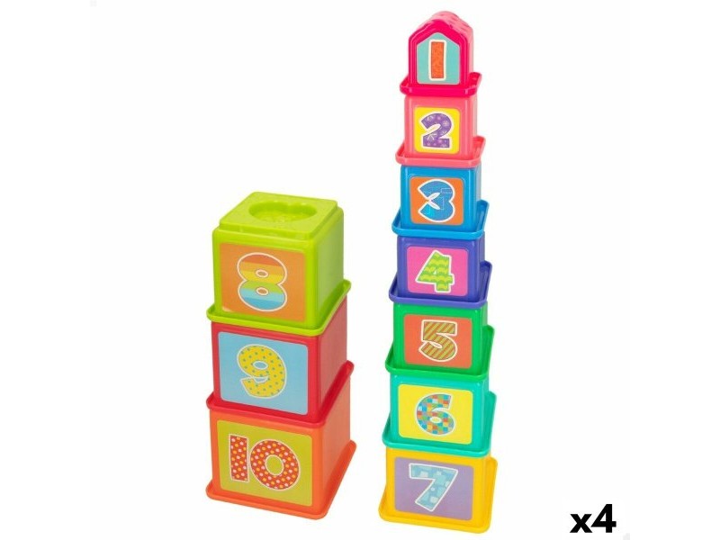 Блокчета за Подреждане PlayGo 4 броя 10,2 x 50,8 x 10,2 cm