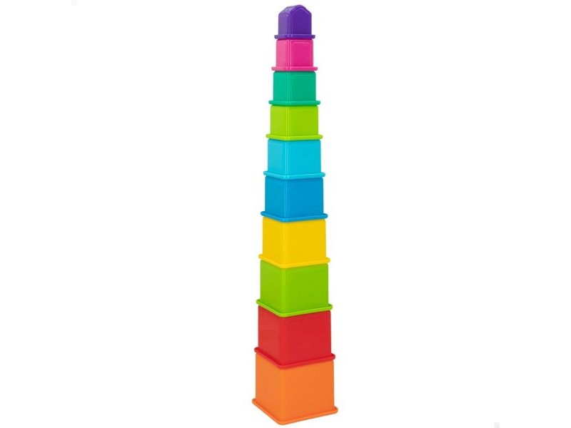 Блокчета за Подреждане PlayGo 16 Части 4 броя 10,5 x 9 x 10,5 cm