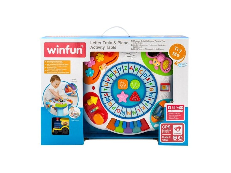 Център за дейности Winfun Train & Piano 2 броя 42 x 34 x 37,7 cm