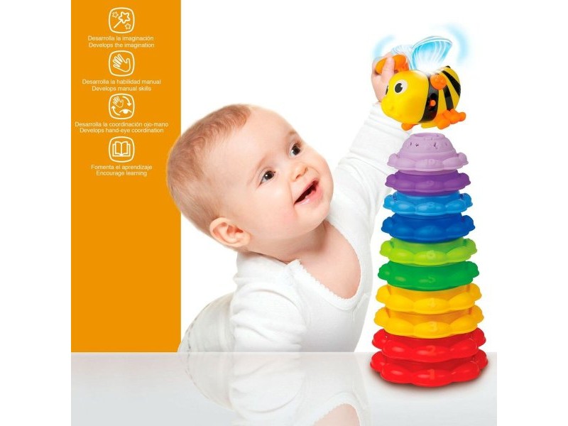 Блокчета за Подреждане Winfun Пчела 13 x 35,5 x 13 cm 2 броя