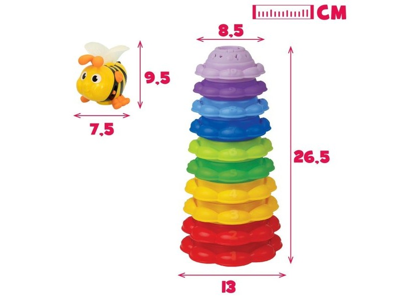 Блокчета за Подреждане Winfun Пчела 13 x 35,5 x 13 cm 2 броя