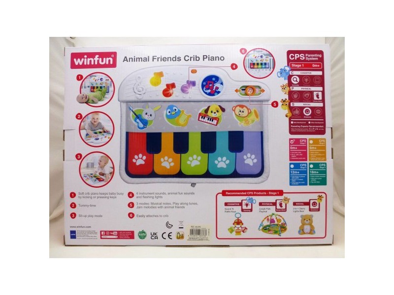 Интерактивно Пиано за Бебета Winfun 42 x 3 x 32 cm (4 броя)