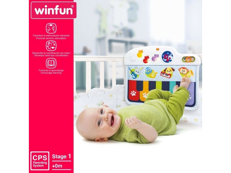 Интерактивно Пиано за Бебета Winfun 42 x 3 x 32 cm (4 броя)