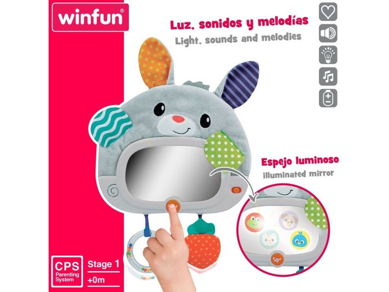 Бебешка играчка Winfun Заек 25 x 35 x 2,5 cm (4 броя)