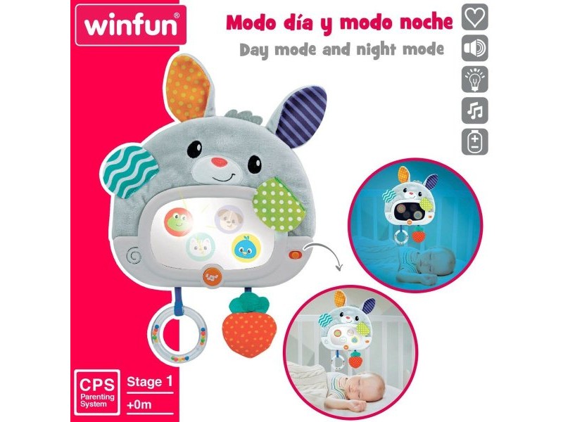 Бебешка играчка Winfun Заек 25 x 35 x 2,5 cm (4 броя)