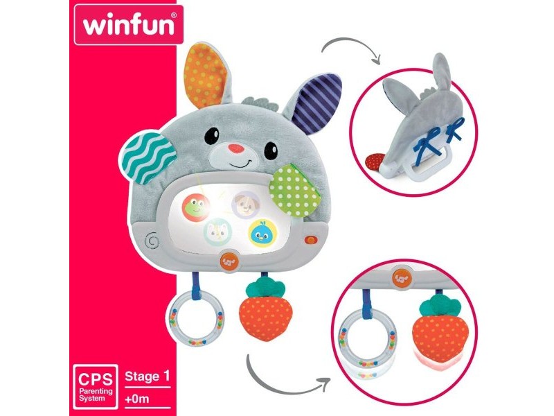 Бебешка играчка Winfun Заек 25 x 35 x 2,5 cm (4 броя)