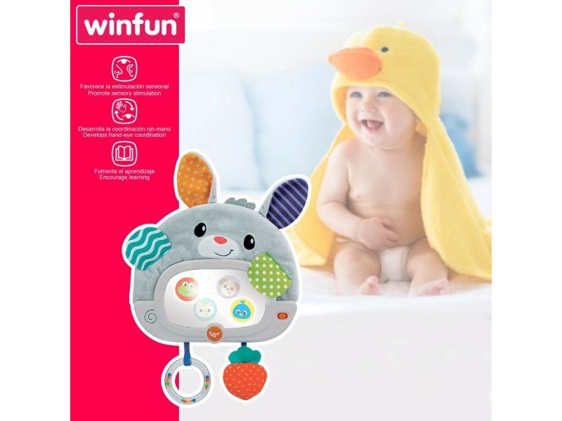 Бебешка играчка Winfun Заек 25 x 35 x 2,5 cm (4 броя)