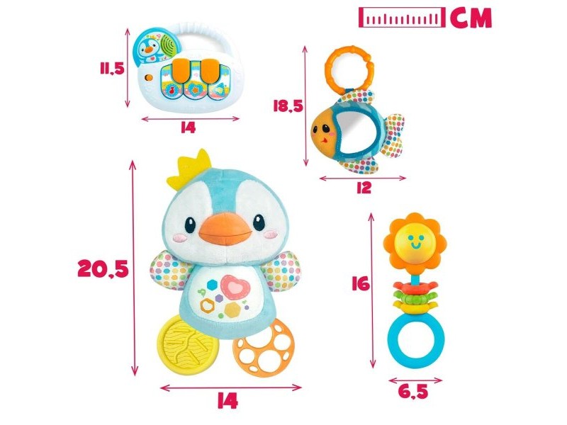 Комплект Играчки за Бебета Winfun 14 x 20,5 x 7,5 cm (4 броя)