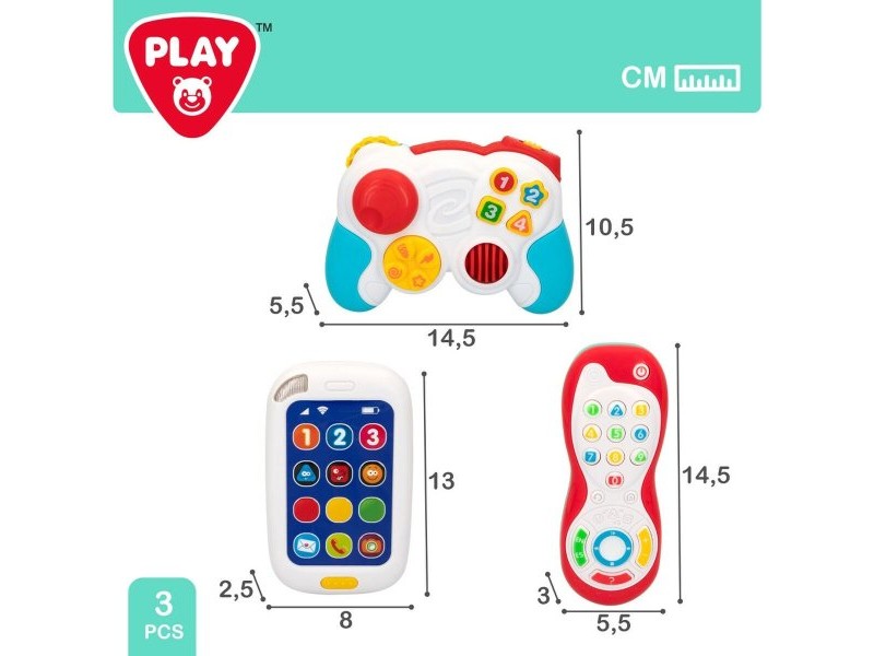 Комплект Играчки за Бебета PlayGo 14,5 x 10,5 x 5,5 cm (4 броя)