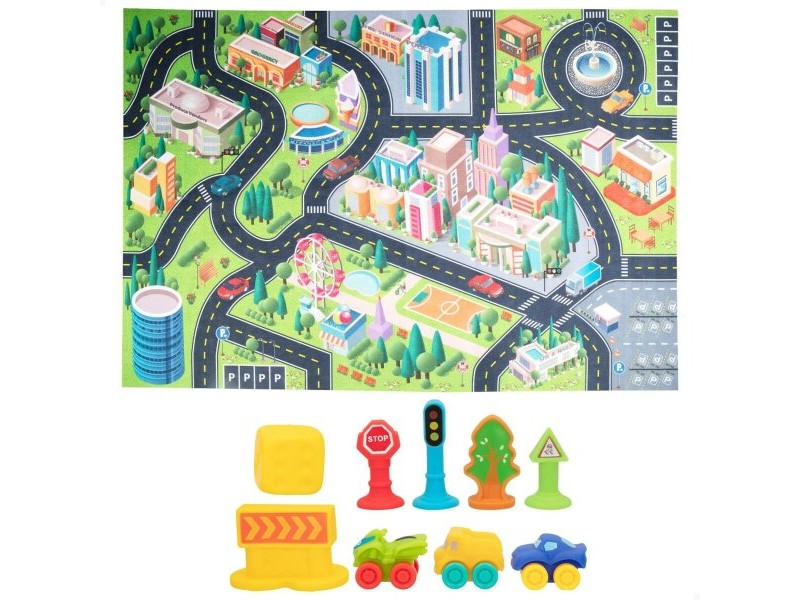 Подложка за игра Colorbaby Град Пластмаса (2 броя)