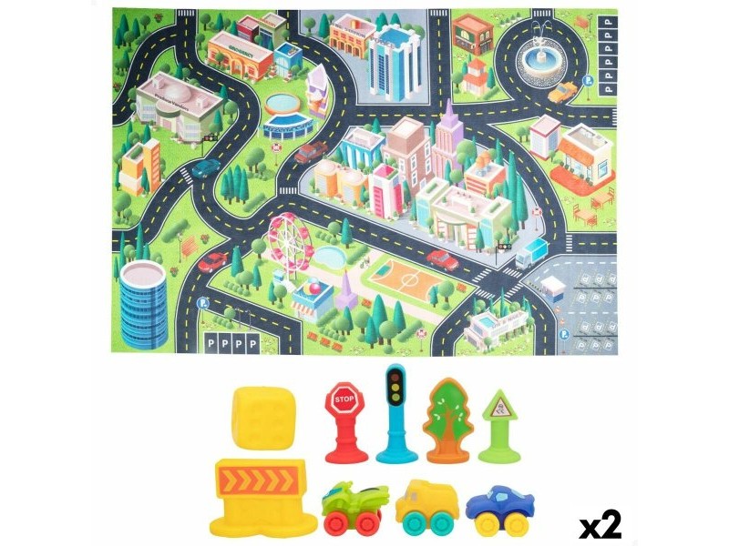 Подложка за игра Colorbaby Град Пластмаса (2 броя)