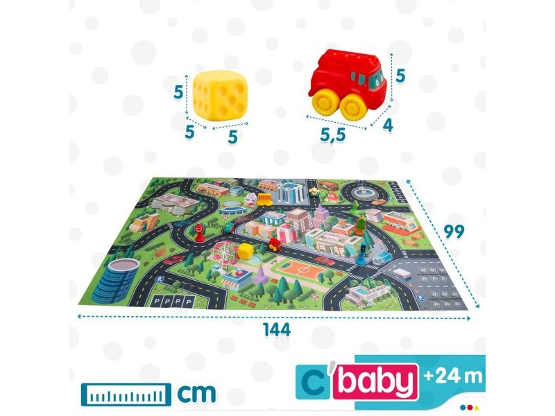 Подложка за игра Colorbaby Град Пластмаса (2 броя)