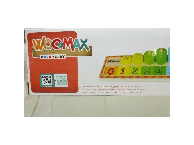 Игра Възпитание на Деца Woomax Номера 56 Части 4 броя 43 x 11 x 11 cm